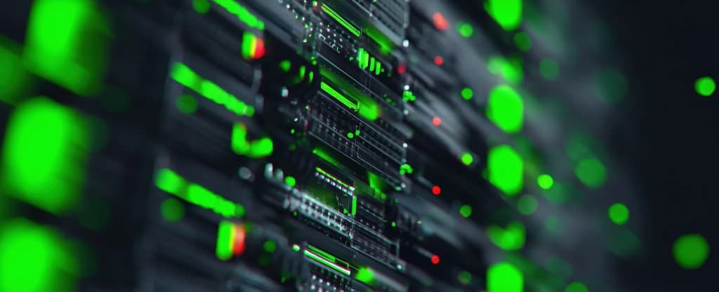 Data center server racks managed by AffinIT, a New Jersey managed IT and AI services provider